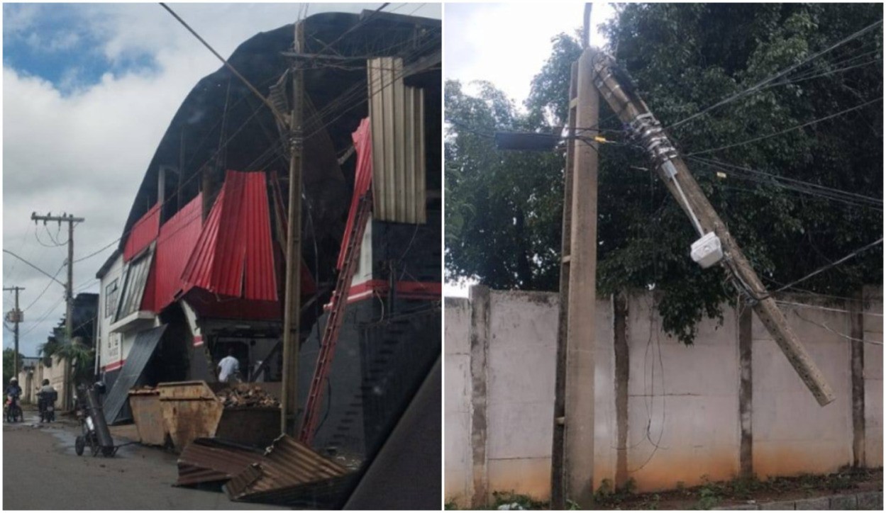 Chuva intensa causa destruição na cidade de Carmo da Mata, no Centro-Oeste de Minas Gerais 