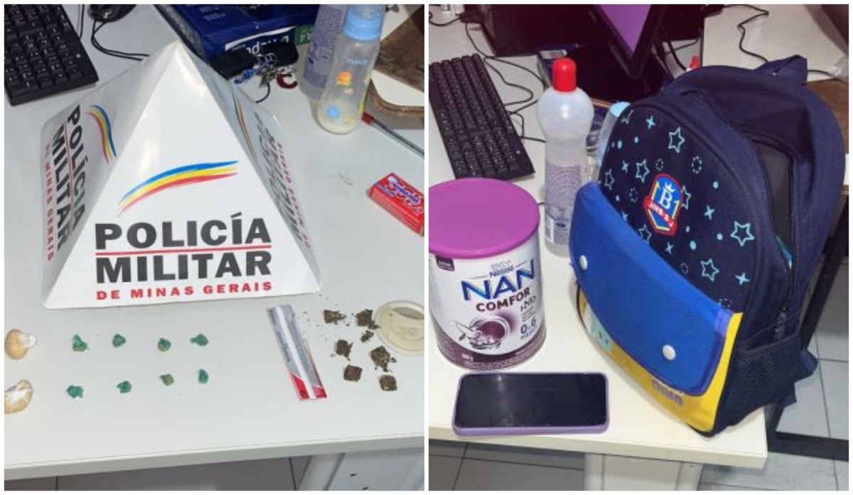 Jovem é presa com droga na mochila do filho recém-nascido em MG
