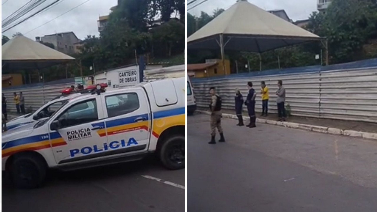 O local foi isolado para os trabalhos da equipe de investigação da Polícia Civil de MG