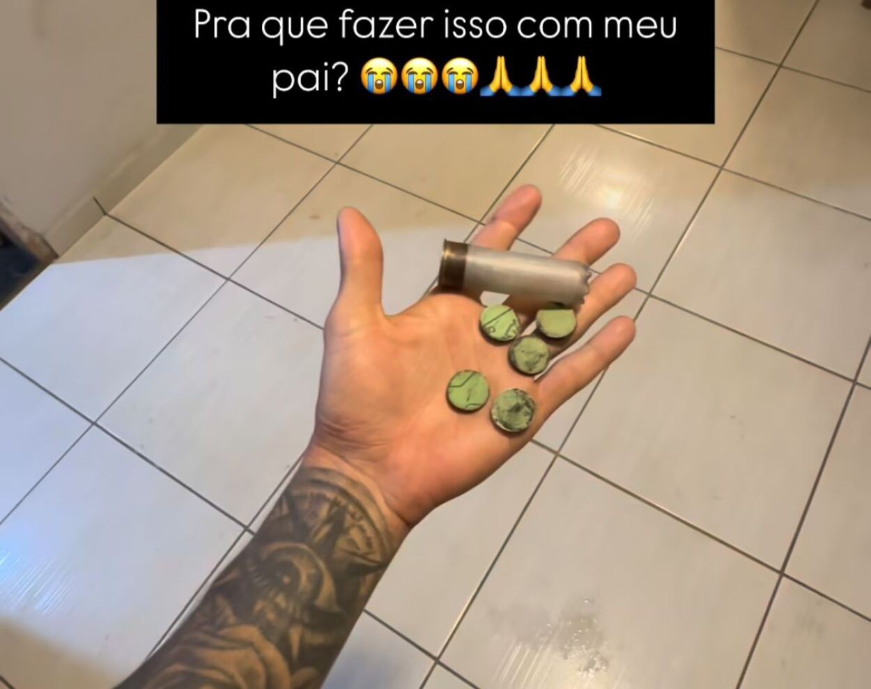 Influenciador questiona ação da PM que terminou com o pai baleado na cabeça