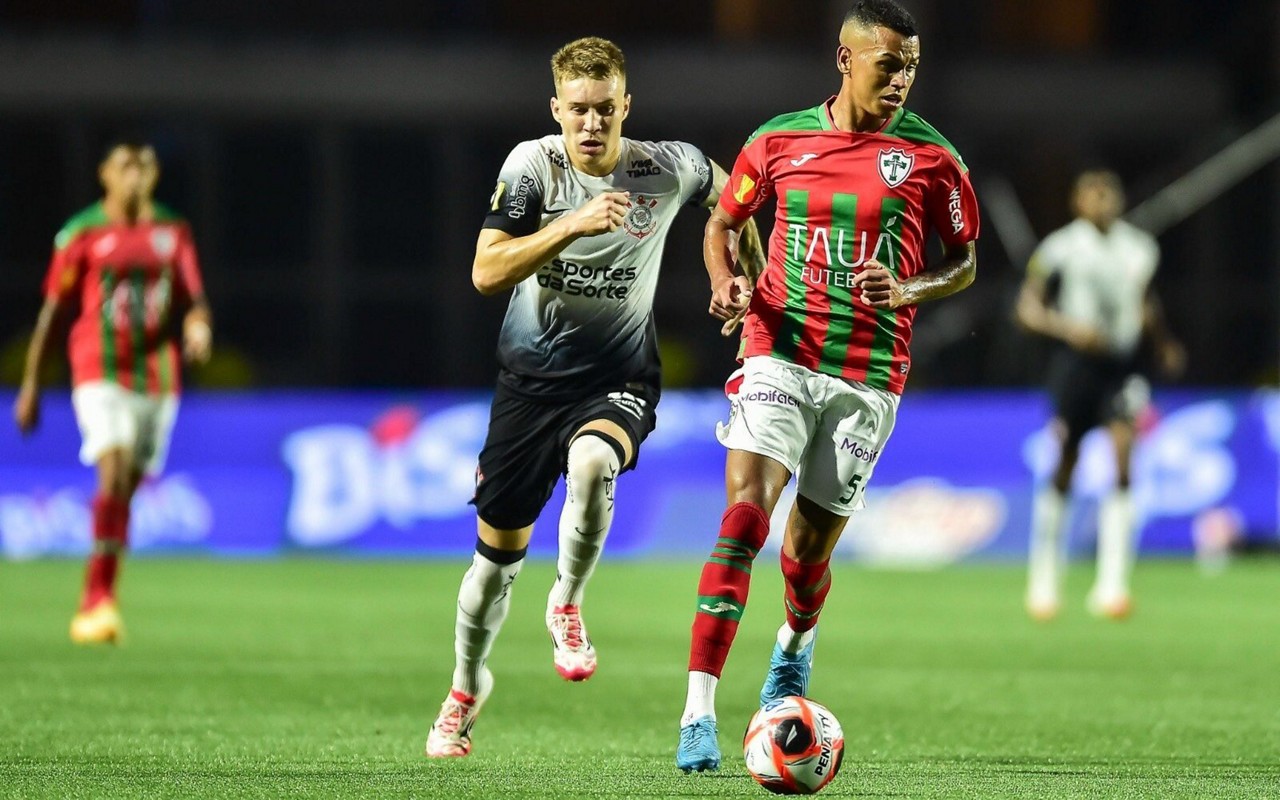 Portuguesa e Corinthians em campo pelo Campeonato Paulista 2025 (Foto: Mauro Horita/Ag. Paulistão)