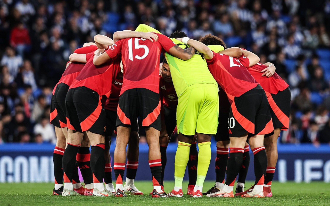 Time do Manchester United durante partida da Premier League (Foto: Premier League)