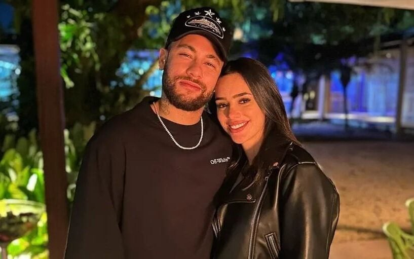 Neymar e Bruna Biancardi lado a lado (Foto: Reprodução)