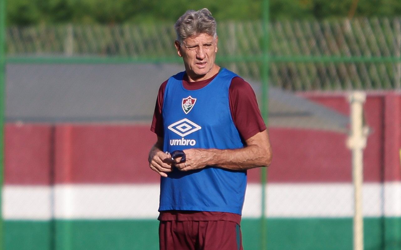 Renato Gaúcho em treino do FLuminense (Foto: Marcelo Gonçalves/FFC)