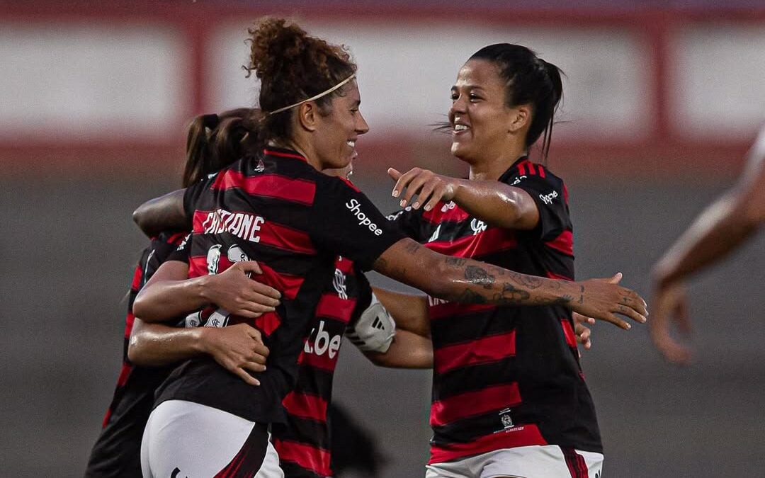 Cristiane marcou dois dos quatro gols do Flamengo contra o Real Brasília. (Foto: Flamengo/Divulgação)