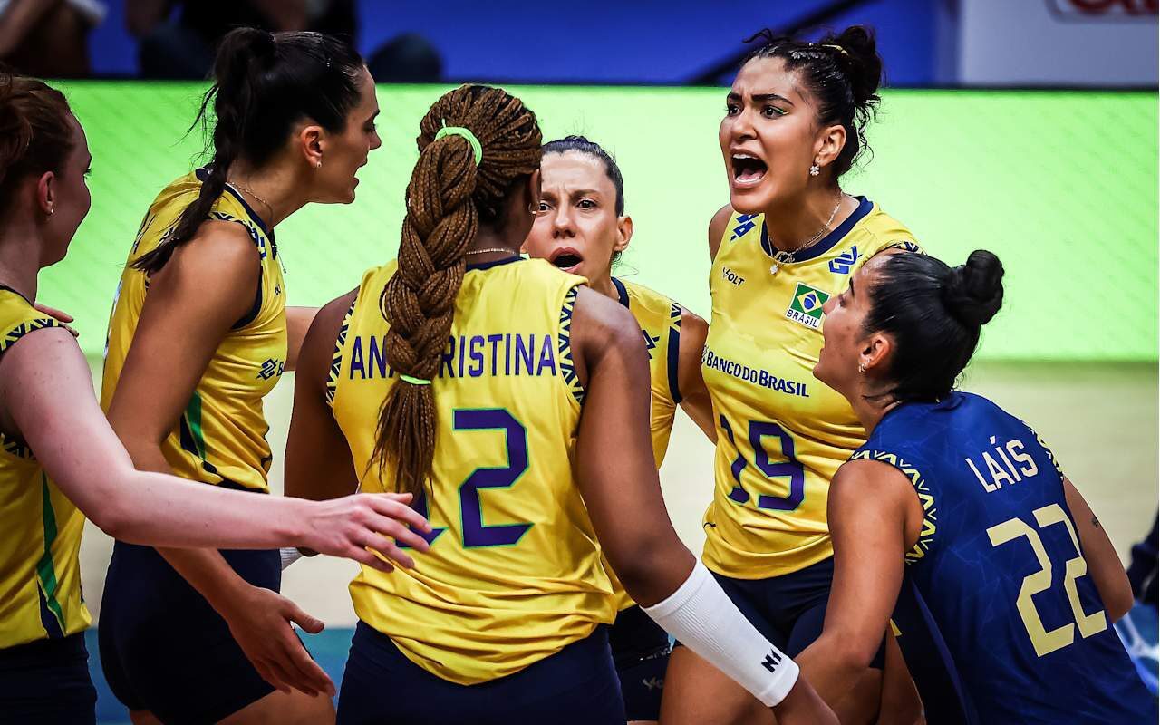 Brasil x EUA pela Liga das Nações de Vôlei (Foto: VNL)