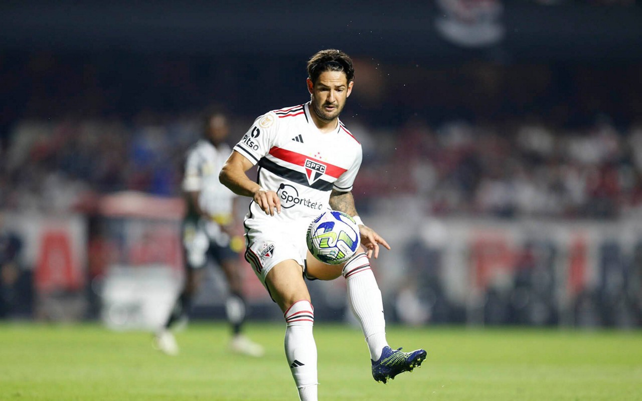 Alexandre Pato deixou o São Paulo no fim de 2023 (Foto: Paulo Pinto/saopaulofc.net)