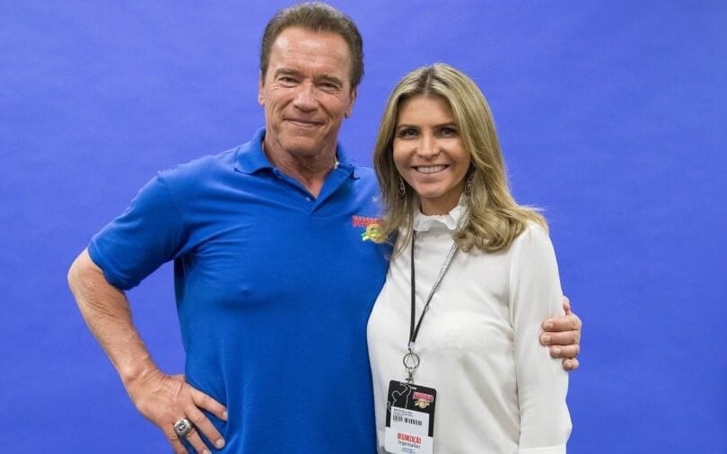 Ana Paula e Schwarzenegger atuam juntos nos negócios da Arnold Sports Festival. (Foto: Divulgação)