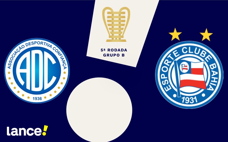 Confiança e Bahia se enfrentam em jogo atrasado da quinta rodada da Copa do Nordeste (Arte: Lance!)