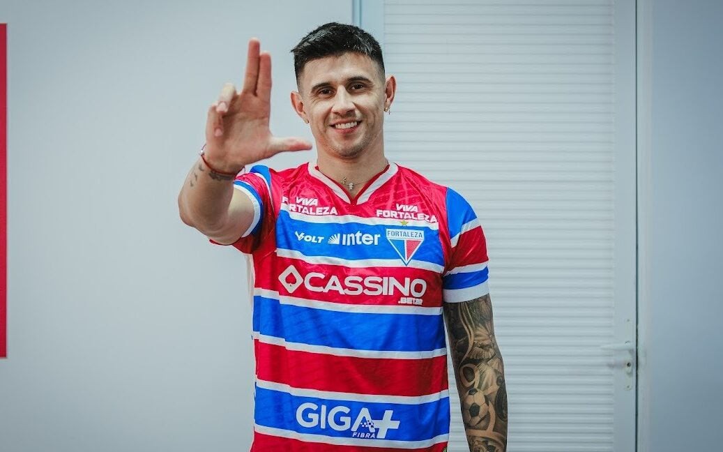 Adam Bareiro, novo reforço do Fortaleza (Foto: Mateus Lotif/Fortaleza EC)