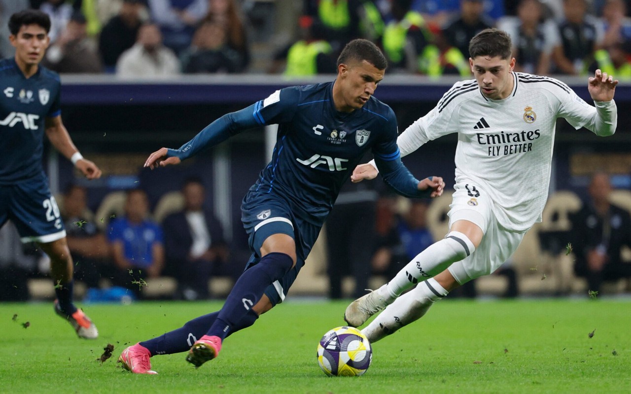 Confronto entre Real Madrid e Pachuca no Intercontinental de 2024 (Foto: Mahmud Hams/AFP)