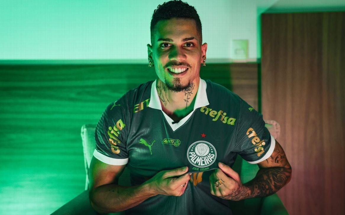 Paulinho, do Palmeiras, lidera lista de contratações mais caras até o momento (Foto: Divulgação/Palmeiras)
