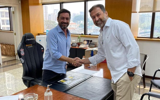 Augusto Melo assumiu a presdiência do Corinthians em 2024 (Foto: Divulgação / Corinthians)