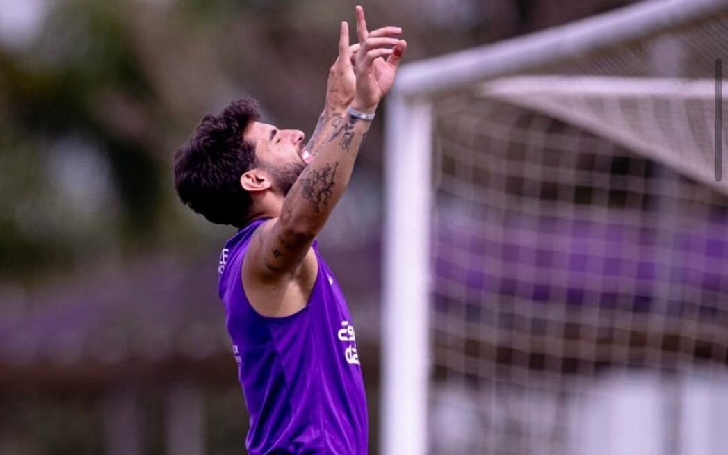 Yuri Aberto durante treino do Corinthians (Foto: Rodrigo Coca/Agência Corinthians)