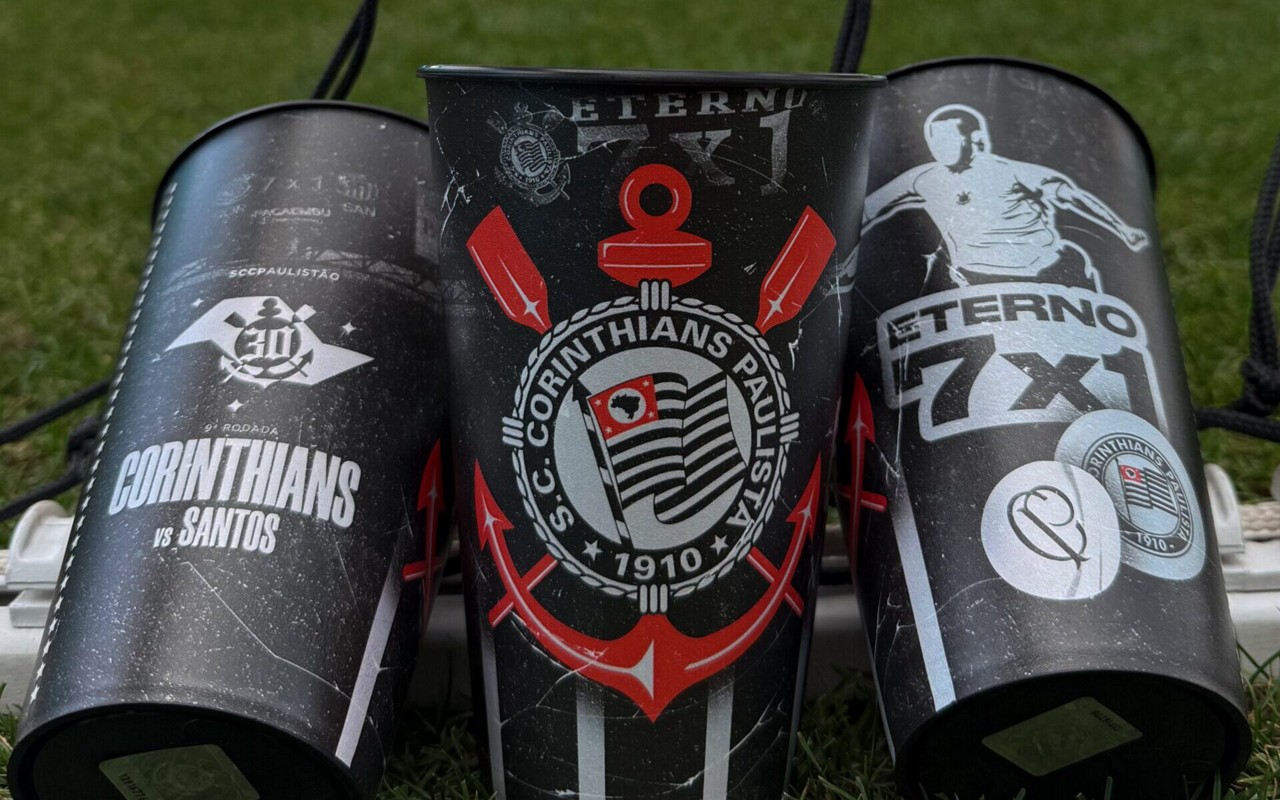 Corinthians fez provocação ao Santos (Foto: Reprodução/X/Neo Química Arena)