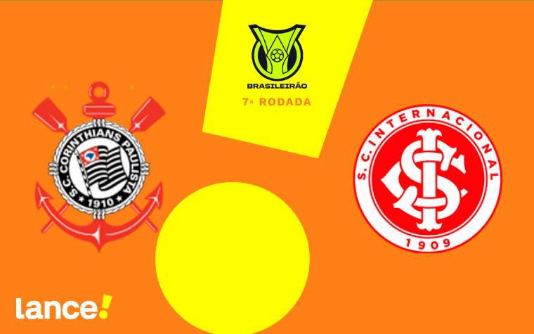 Corinthians e Internacional se enfrentam pelo Campeonato Brasileiro (Foto: Arte/Lance!)
