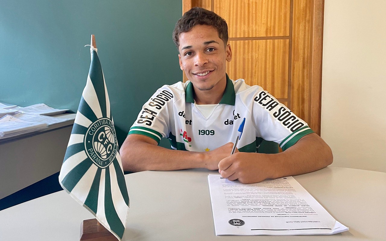 Kelwin ainda não estreou profissionalmente. Foto: JP Pacheco/Coritiba