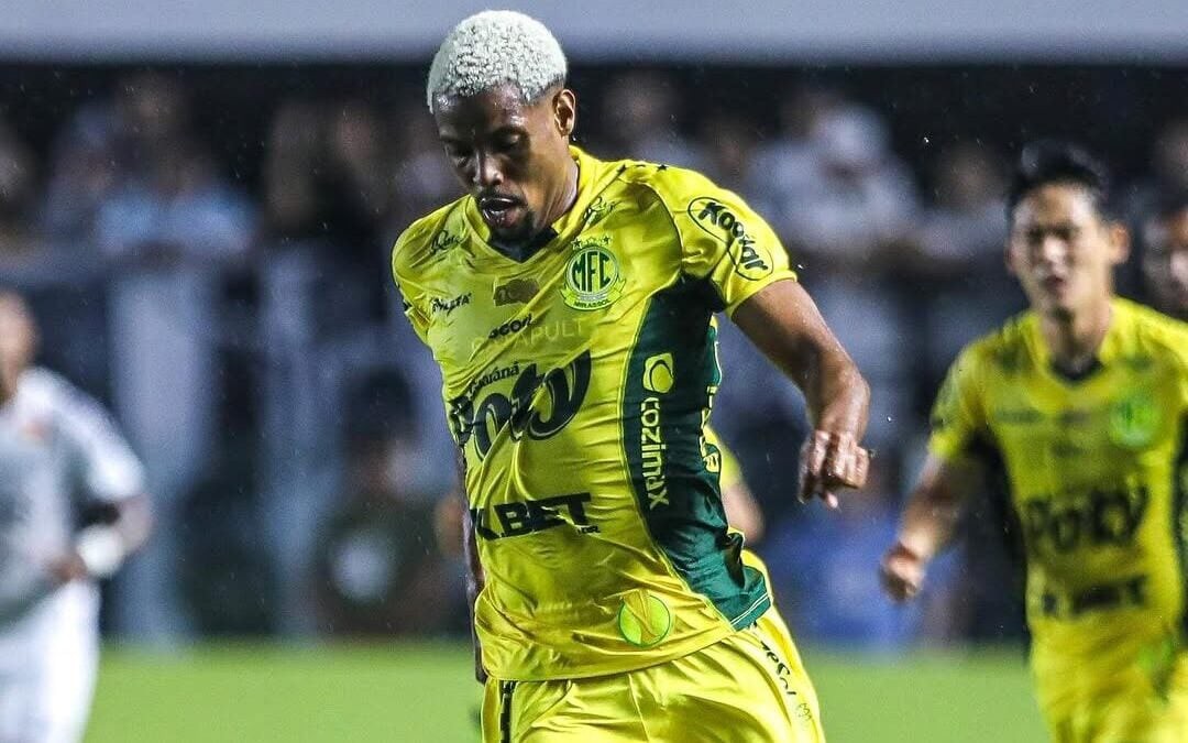 Iury Castilho em ação com a camisa do Mirassol. Foto: Redes Sociais