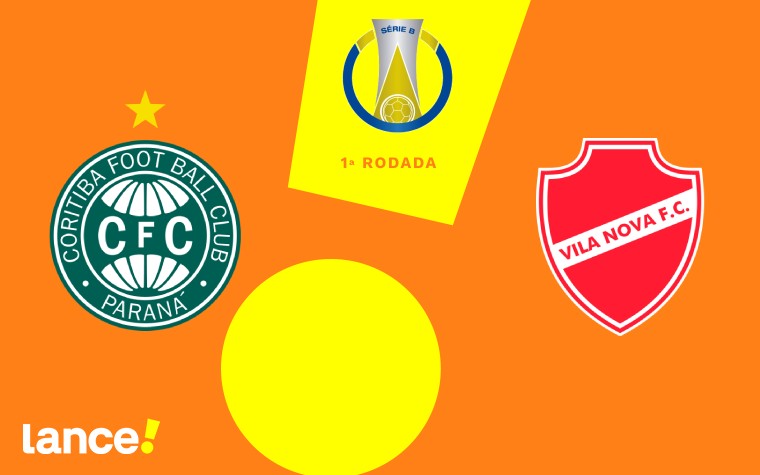 Coritiba x Vila Nova pela Série B (Arte: Lance!)
