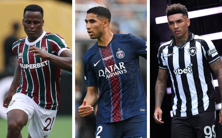 Jhon Arias, Achraf Hakimi e Igor Jesus, três dos destaques do Mundial (Fotos: AFP)