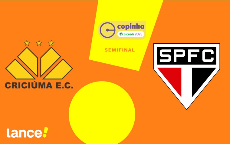 Criciúma e São Paulo se enfrentam, nesta terça-feira (21), pela Copa São Paulo de Futebol Júnior (Foto: Arte Lance!)
