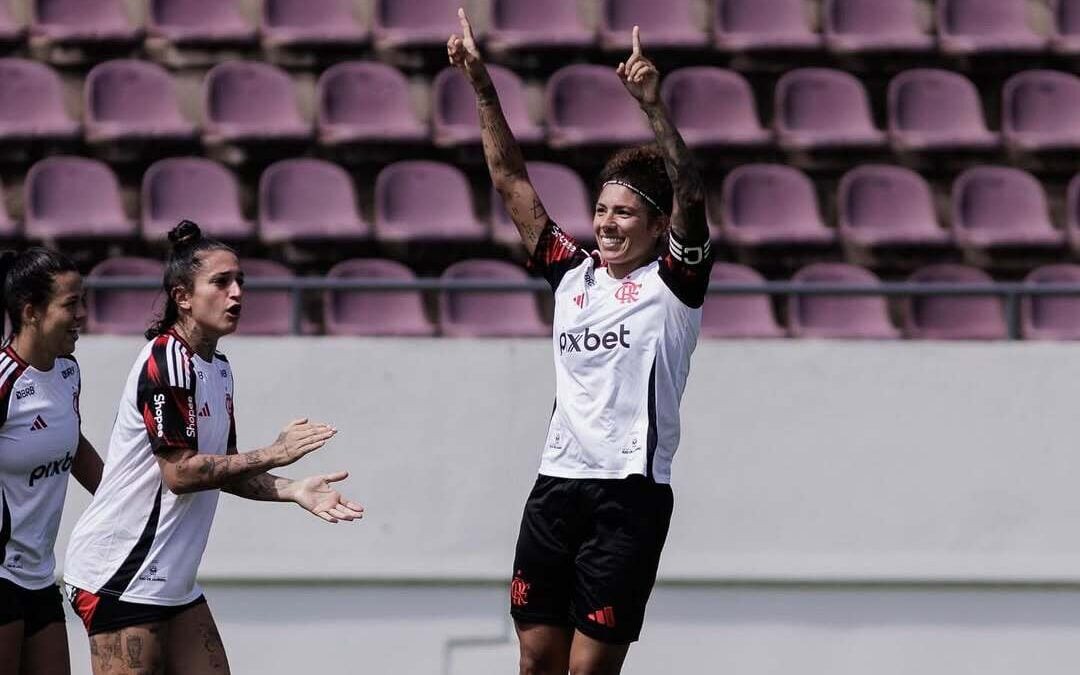 Cristiane marcou o primeiro gol do Flamengo (Foto: Divulgação/ Flamengo)