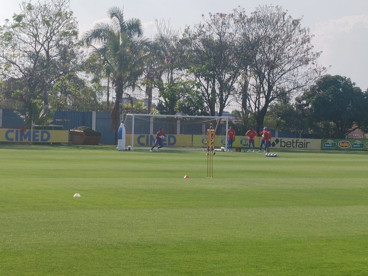 Goleiro Cássio treinando no Cruzeiro