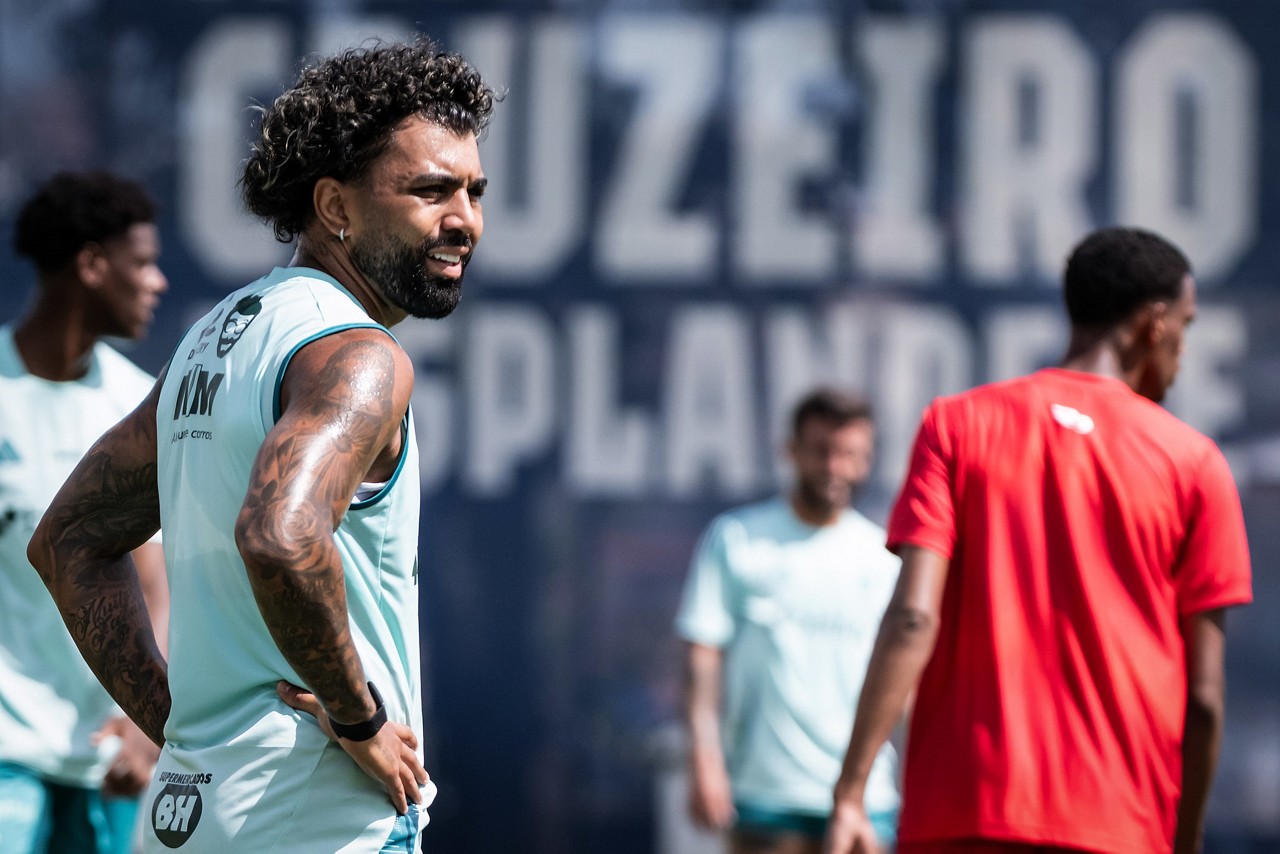 Gabigol marcou três gols na goleada do Cruzeiro em jogo-treino contra o Boston City