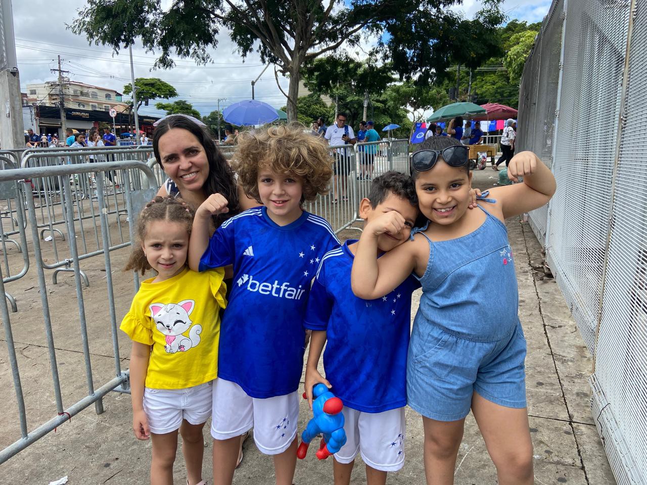 Pequenos torcedores fizeram a festa 