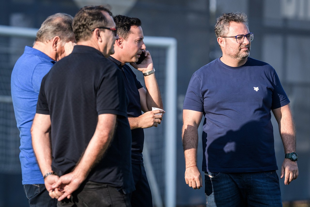 Mattos, Pedro Junio, Pelaipe e Pedrinho reunidos na Toca