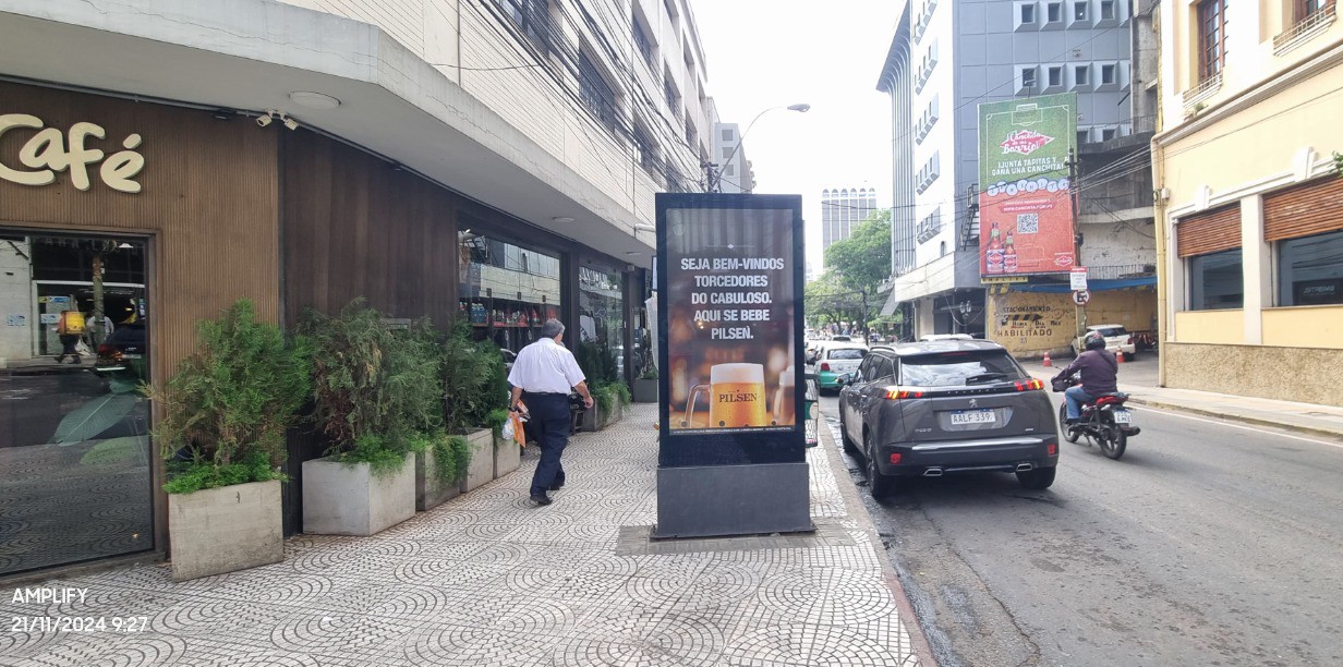 Anúncio da avenida Palma faz o chamado para os cruzeirenses