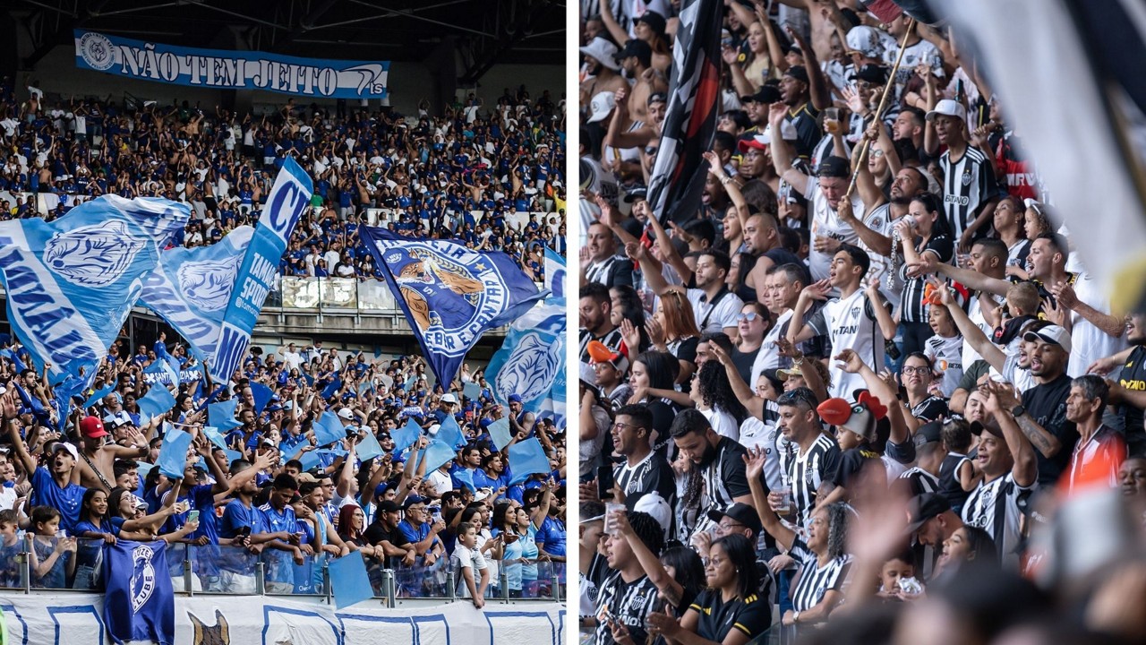 Levantamento coloca cruzeirenses e atleticanos lado a lado