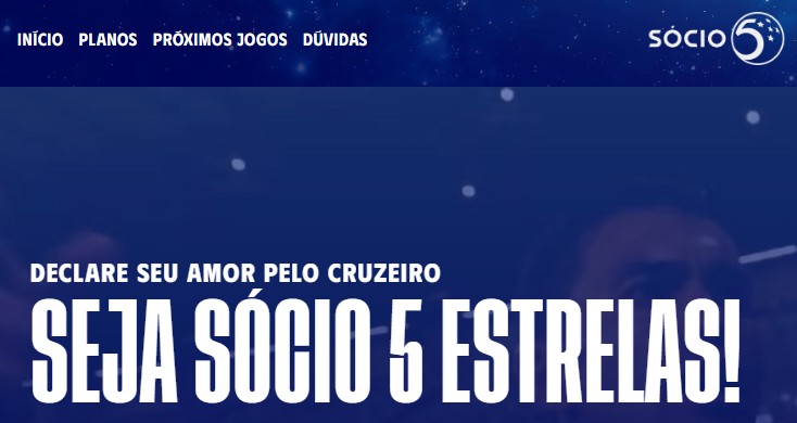 Site sócio 5 estrelas passou por uma reformulação 