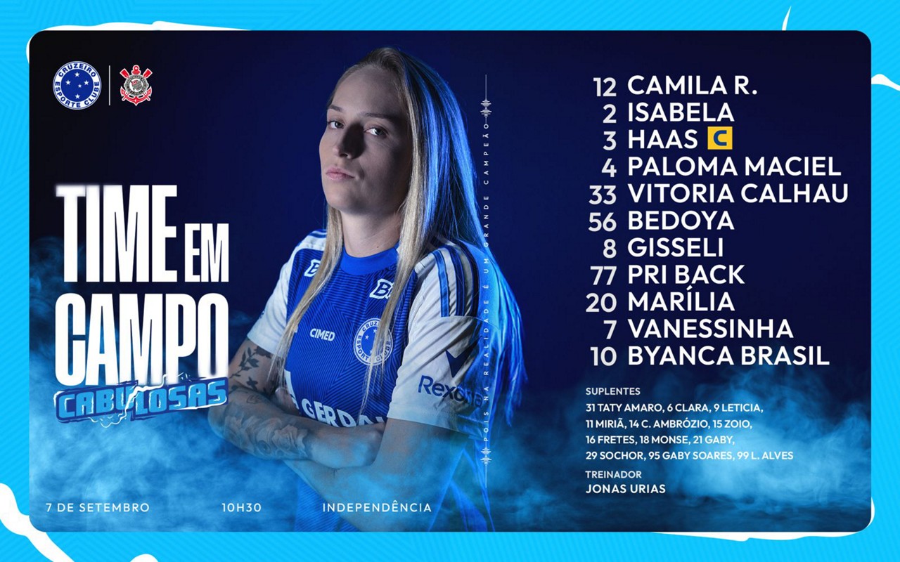 Cruzeiro está definido para a primeira partida da decisão do Brasileirão Feminino