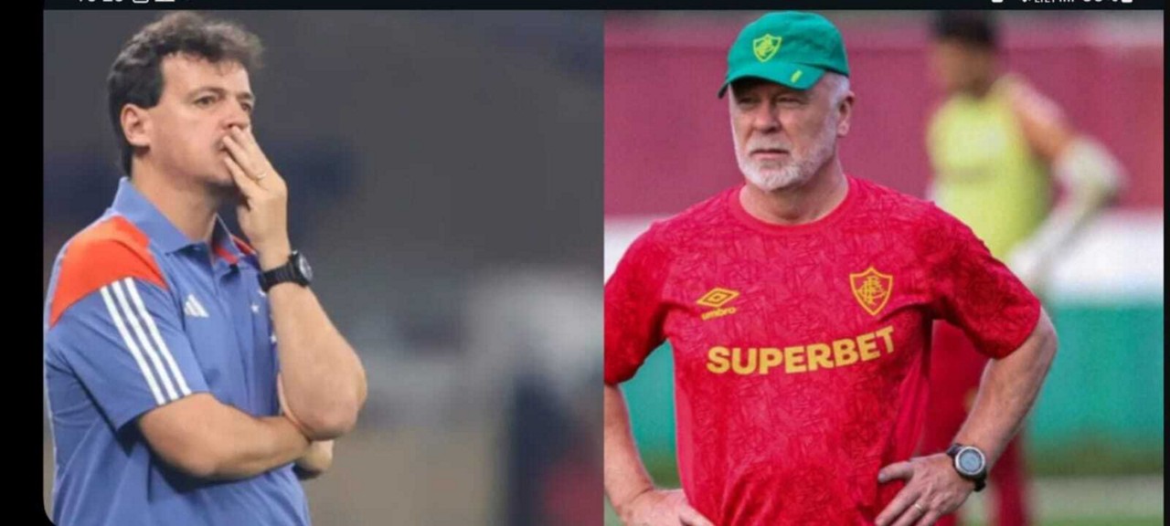 Diniz, técnico do Cruzeiro, e Mano Menezes, do Fluminense, se enfrentaram várias vezes nas últimas temporadas