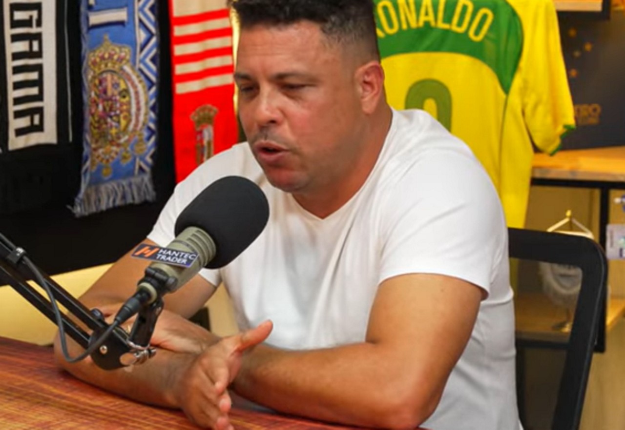 Ronaldo Fenômeno durante participação no Charla Podcast nesta sexta-feira (21)