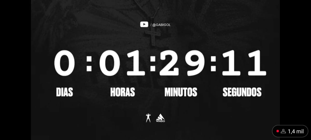 Mais de 1,5 mil pessoas seguiam ligadas no YouTube de Gabigol, na expectativa de sua confirmação como reforço do Cruzeiro