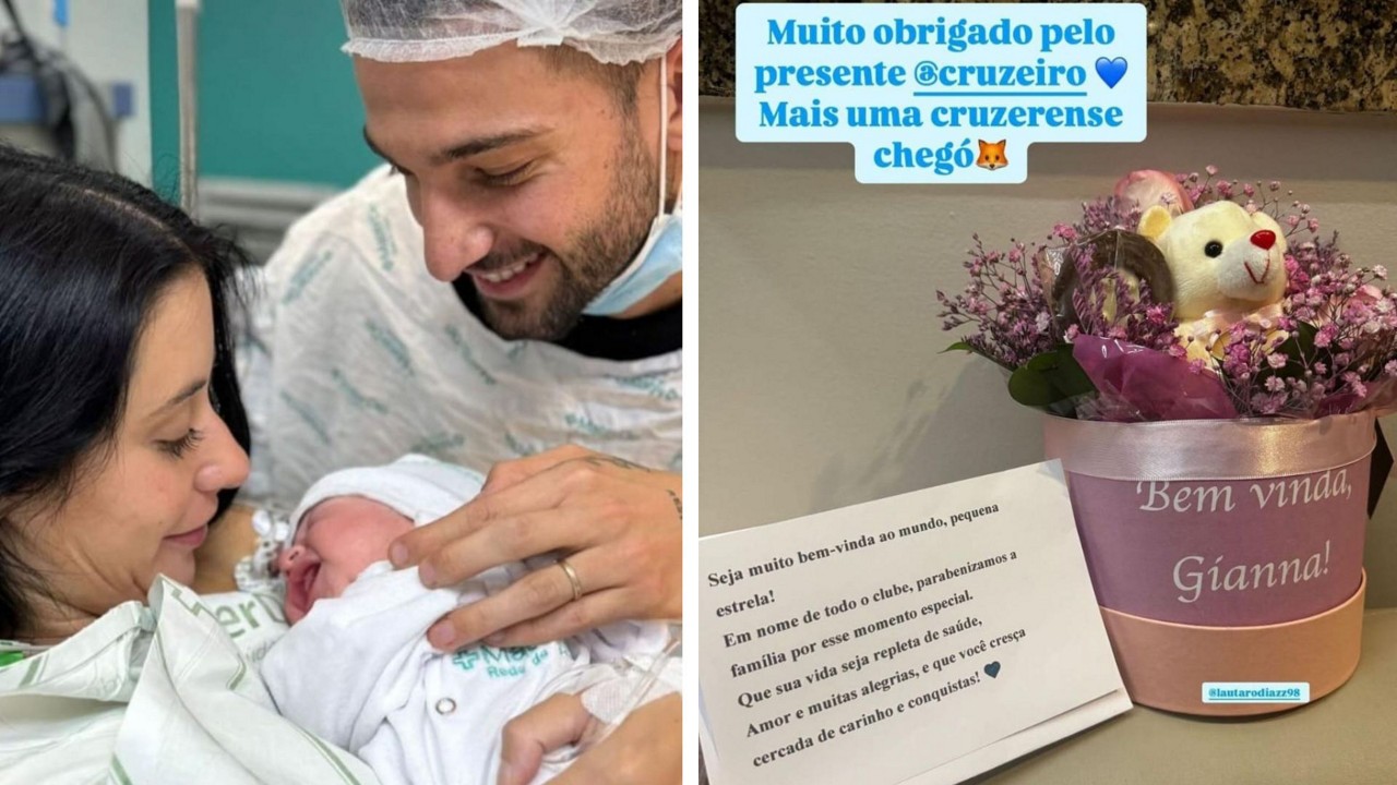 A menina Gianna, filha de Lautaro Díaz e Marianella de Arca, nasceu no domingo (8 de setembro), em BH