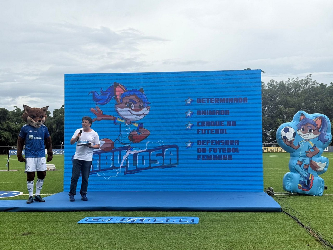 Cabulosa, segundo o Cruzeiro, estará presente em revistas e outros produtos comercializados pelo clube