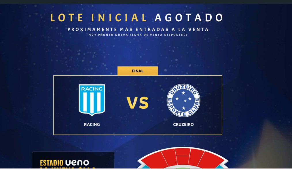 Conmebol é a responsável pelas primeiras cargas de bilhetes