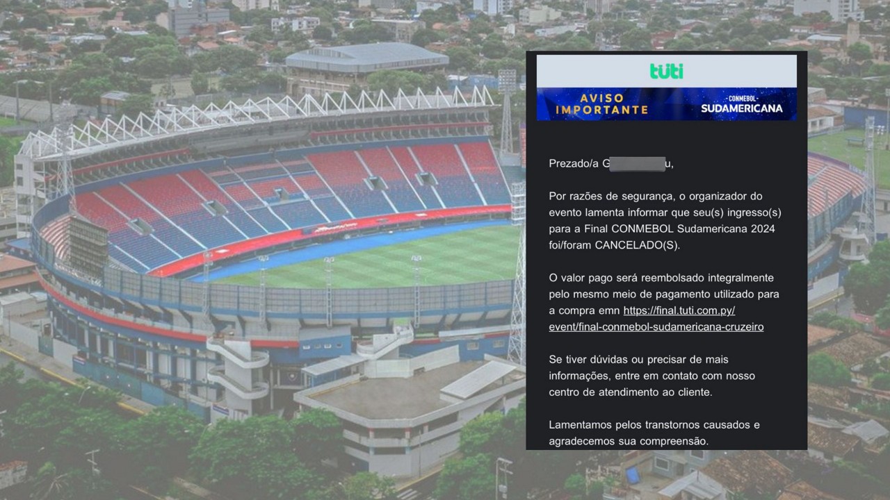 Cerca de 600 ingressos destinados aos cruzeirenses para a final da Sul-Americana foram cancelados