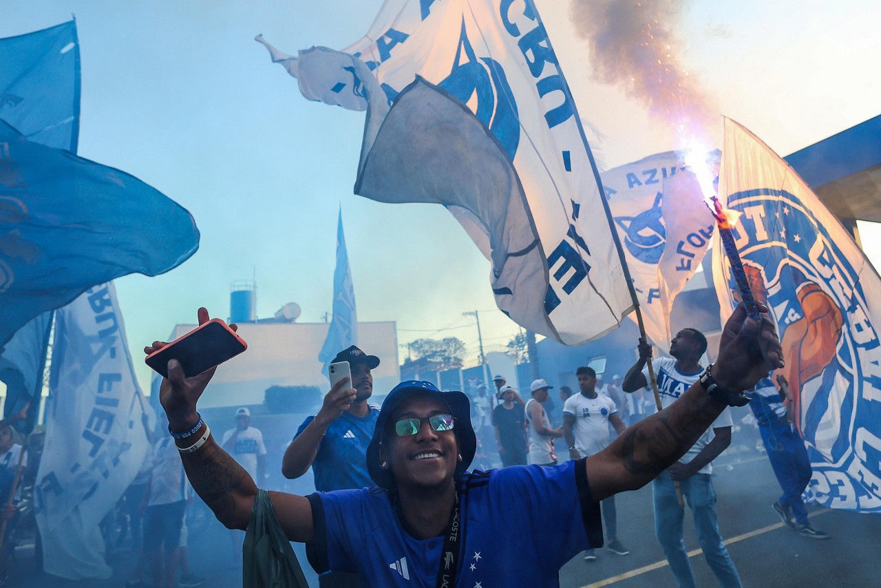 Festa também aconteceu antes do duelo de ida