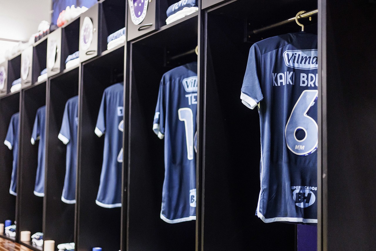 Vestiário do time mandante no Gigante da Pampulha
