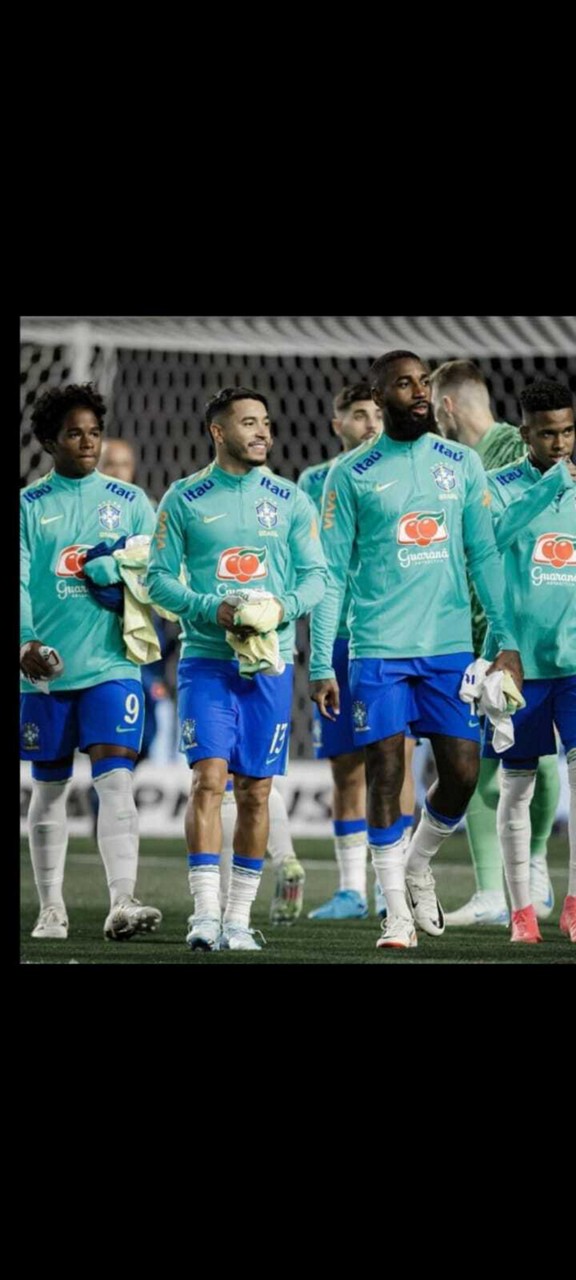 William ao lado de Endrick, Gérson e Estevão na seleção brasileira 