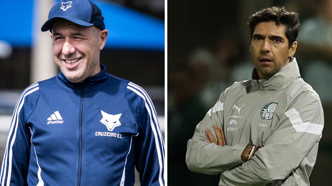 Leonardo Jardim, técnico do Cruzeiro, e Abel Ferreira, técnico do Palmeiras