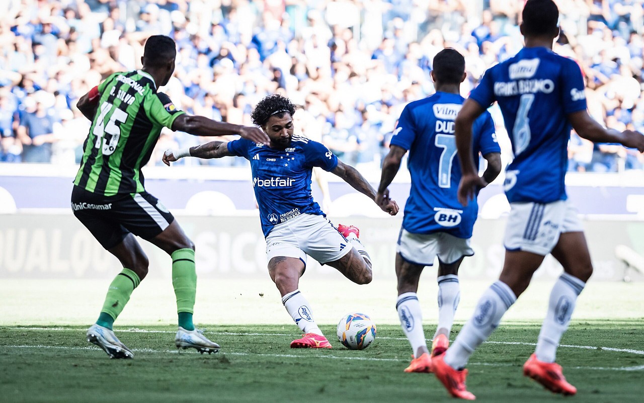 Gabigol abriu o placar para o Cruzeiro na semifinal (Foto: Gustavo Aleixo/Cruzeiro)