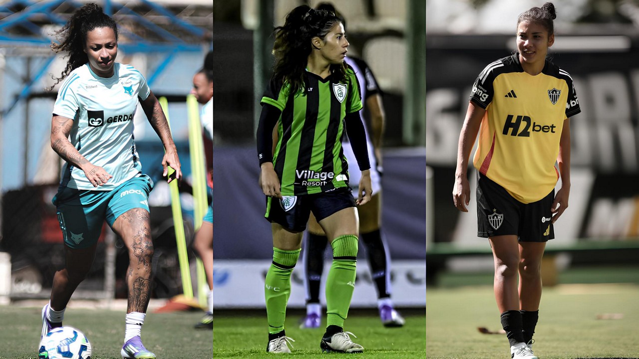 Byanca Brasil (Cruzeiro), Emily Arias (América) e Cindy Ramos (Atlético)