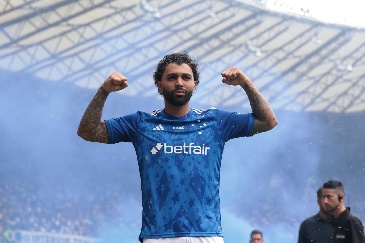 Gabigol foi apresentado à torcida