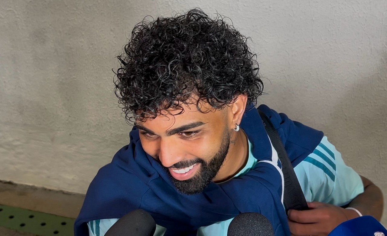 Atleta de 28 anos durante conversa com a imprensa no Independência