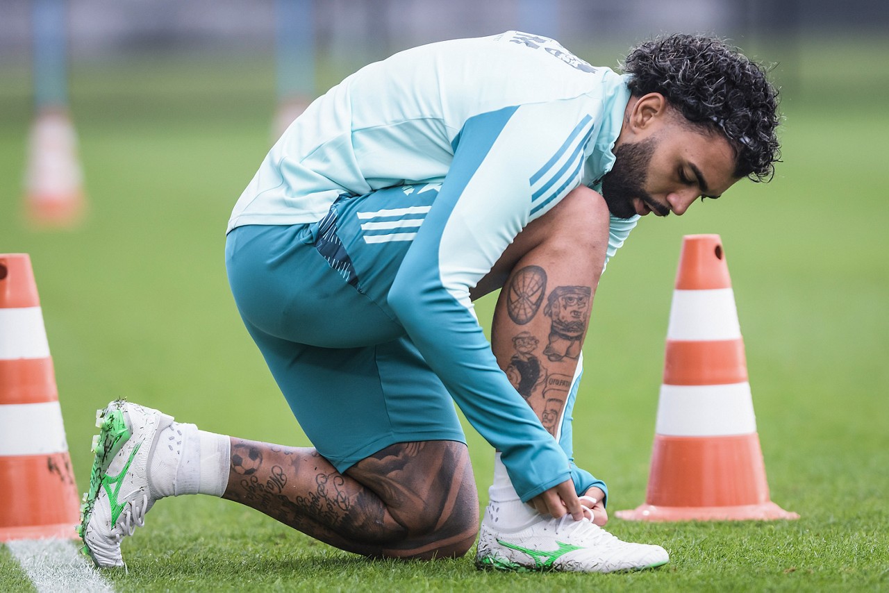 Gabigol durante treino do Cruzeiro nos Estados Unidos - Foto: Gustavo Aleixo/Cruzeiro